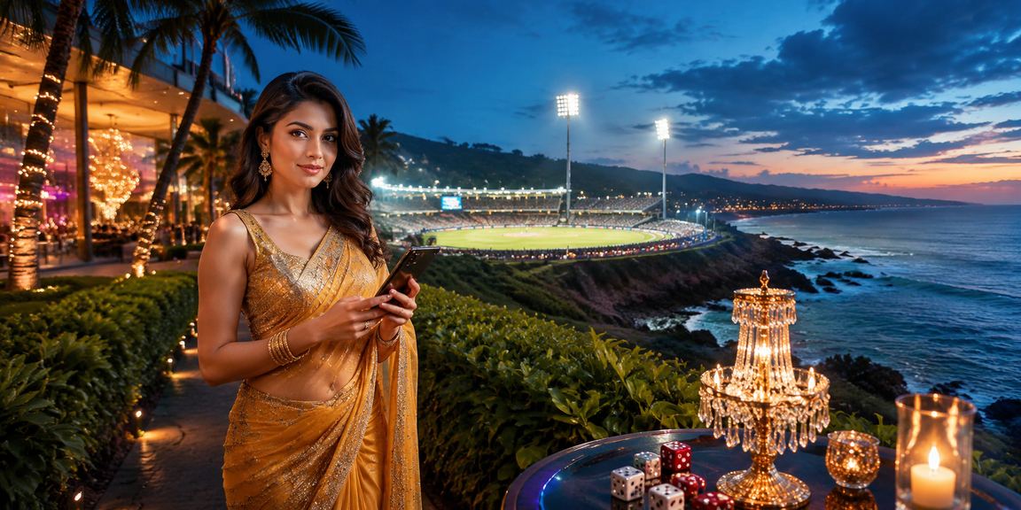 ঢাকায় চা বাগানের প্রেক্ষাপটে ক্রিকেট বেটিং করছেন একজন ব্যবহারকারী